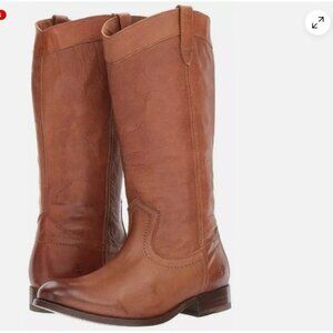 Frye Melissa Pull-On Western Boot, Cognac Size 7